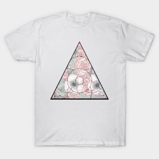 Floral Pyramid Design T-Shirt